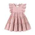 thumbnail image 7 of Shachafan Girls Tiered Party Dress With Ruffle Sleeves And Pleated Design For Summer Occasions Girl Dresses 5, 7 of 7