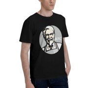 Kfc Logo Men'S Basic Short Sleeve T-Shirt Vogue Black Medium