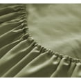 thumbnail image 4 of Mutlu Home Goods Rayon Made From Bamboo Sheets Set, Twin XL Sage Green Sheets - Deep Pockets - Wrinkle Free - Ultrasoft - 3 Pieces, Twin XL, Sage Green, 4 of 5