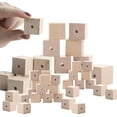 thumbnail image 3 of 56pc Assorted Unfinished Cube Wooden Beads - for Garlands and Crafts - Factory Direct Craft, 3 of 5