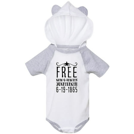 

Inktastic Free- Now and Always- Juneteenth 6-19-1865 Gift Baby Boy or Baby Girl Bodysuit