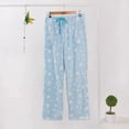 thumbnail image 4 of KHONTS Women's Fuzzy Plush Pajama Pants Fluffy Pj Pants Warm Pjs for Winter Sky Blue XXL, 4 of 4