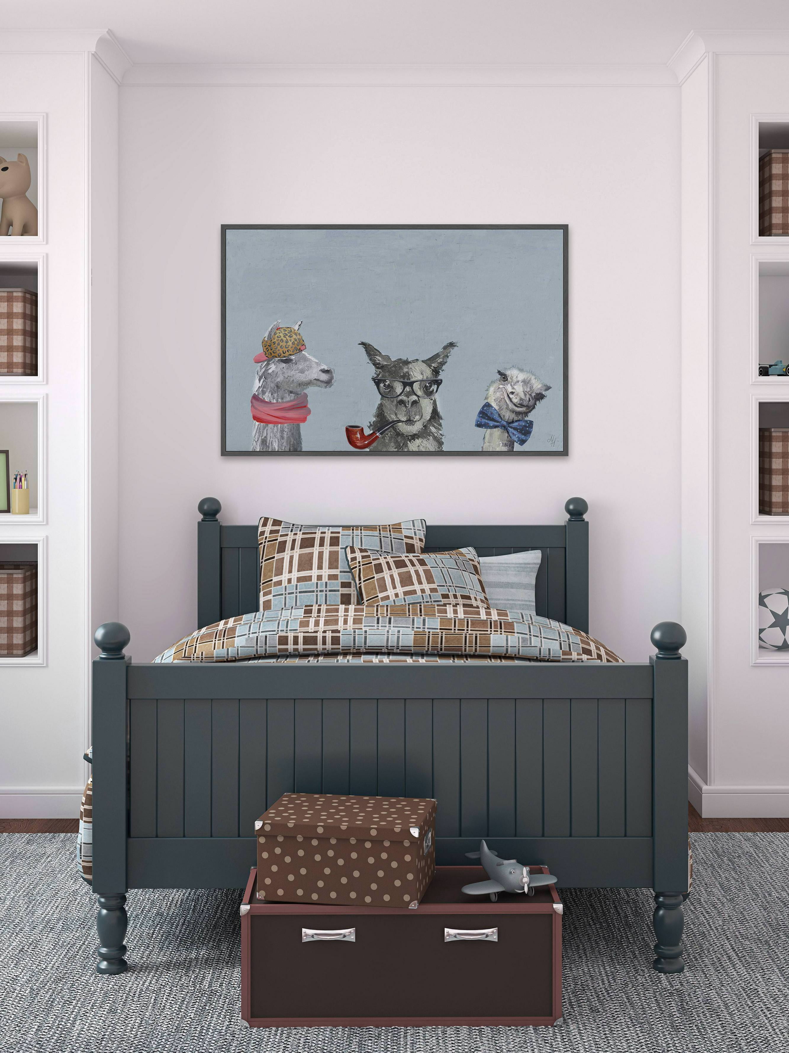 Indubitably III Floater Framed Painting Print on Canvas