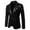 Black, variant on Herrnalise Men's Autumn And Winter Fashion Personality Sequins Casual Suit Jacket Silver