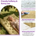 thumbnail image 3 of YLLN Porch Swing Cushions With Backrest, 4" Thicken Waterproof Outdoor Bench Cushion, Patio Swing Cushion Replacement, For Outdoor Indoor Garden Furniture, Only Cushion（40" x 47",Off-White）, 3 of 9