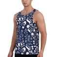 thumbnail image 2 of Fotbe Plant Pattern Men's Quick Dry Workout Tank Top Gym Muscle Tee Fitness Bodybuilding Sleeveless T Shirt Breathable Workout Shirt-, 2 of 9