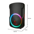thumbnail image 5 of Bocina Profesional Bluetooth Kaiser MSA-7515CLMX 60 W RMS con Tripíe y Micrófono Alámbrico, 5 of 5