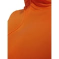 thumbnail image 6 of Women's Casual Jumpsuit Long Sleeve Onesies Solid Color High Neck Bodysuit and Pants Playsuit Orange S, 6 of 9