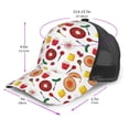 thumbnail image 2 of Lsque Oriental Cuisine Printed Trucker Hat - Baseball Cap for Men Women - Breathable Mesh Side, Adjustable Fit - for Casual Wear, 2 of 7