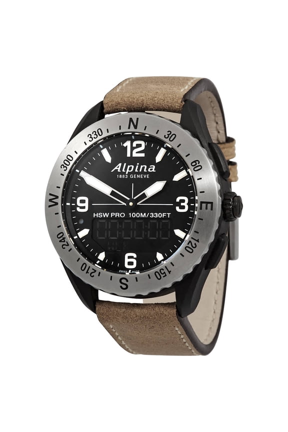 AlpinerX Alarm Quartz Analog-Digital Black Dial Men's Watch AL-283LBBW5SAQ6
