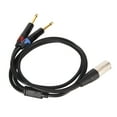 thumbnail image 6 of 1m Dual 1/4 Inch TS to XLR Male Y Splitter Cable - XLR Male to Dual 6.35mm TS Mono Plug Microphone Sound Converter Adapter - 3.3ft, 6 of 8