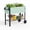 Green, variant on WORKPRO 37in Outdoor Galvanized Raised Garden Bed with Legs and Wheels -White