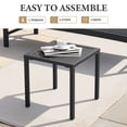 thumbnail image 7 of Crestlive Products 15.7" x 15.7" Outdoor Side Table Set of 2, All-Weather Aluminum Square Patio End Table, Black, 7 of 7