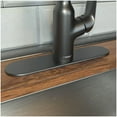 thumbnail image 3 of Hansgrohe 14019 10" Escutcheon Plate For Single Hole Kitchen Faucets - Nickel, 3 of 6