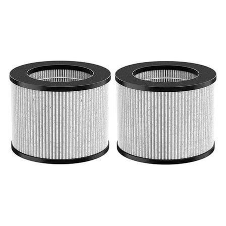 2 Pack HEPA Filter Replacement for MYair 2901, 2780 Series - 3-in-1 True HEPA Air Purifier Filters with Activated Carbon - Improve Air Quality