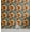 Burnt Orange Cadet Blue, variant on Ambesonne Nautical Peel & Stick Wallpaper for Home, Beach Vibe Seashell Print, 13"x36", Brown Dark Mustard Tan