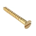 thumbnail image 1 of Forgefix Wood Screws, Slotted, Csk, Brass, 1 of 1