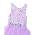 thumbnail image 6 of Aislor Kids Girls Christening Dress Flower Girls Rhinestone Belt Evening Gown 2-16 Lavender 2, 6 of 7
