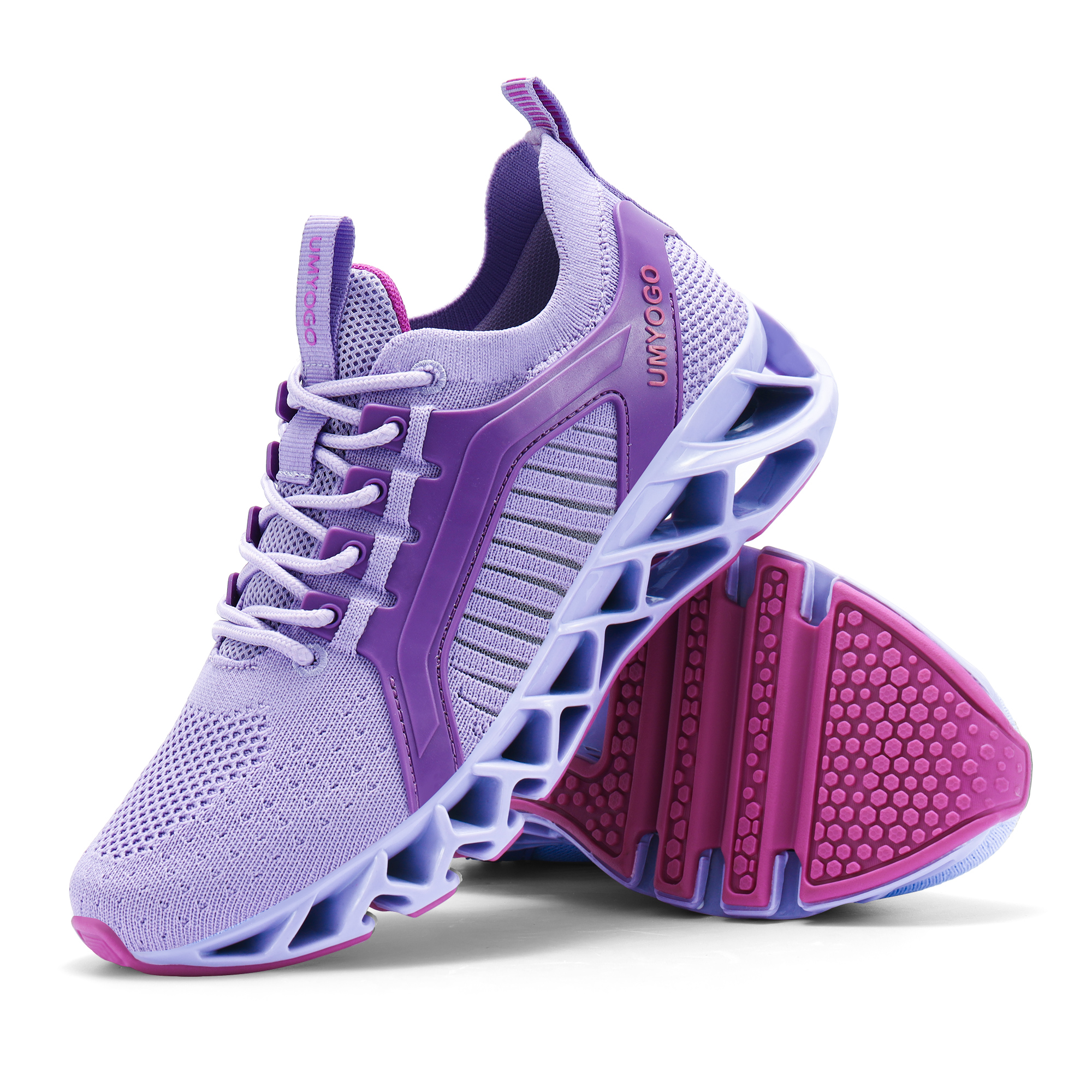 UMYOGO Womens Walking Shoes Athletic Sport Running Shoes 10.5 Purple