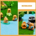 thumbnail image 4 of 6 piezas Lindas figuras de resina de mini Capybara Micro Capybara Modelo de paisajismo para decoración de mesa Capybara Figura para decoración del hogar suministros y recuerdos de fiesta ideales, 4 of 8