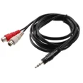 thumbnail image 2 of 6Ft 3.5Mm Stereo Male To 2-Rca Female Rd/Wh Audio Cable, Cablesonline Av-Y1206, 2 of 4