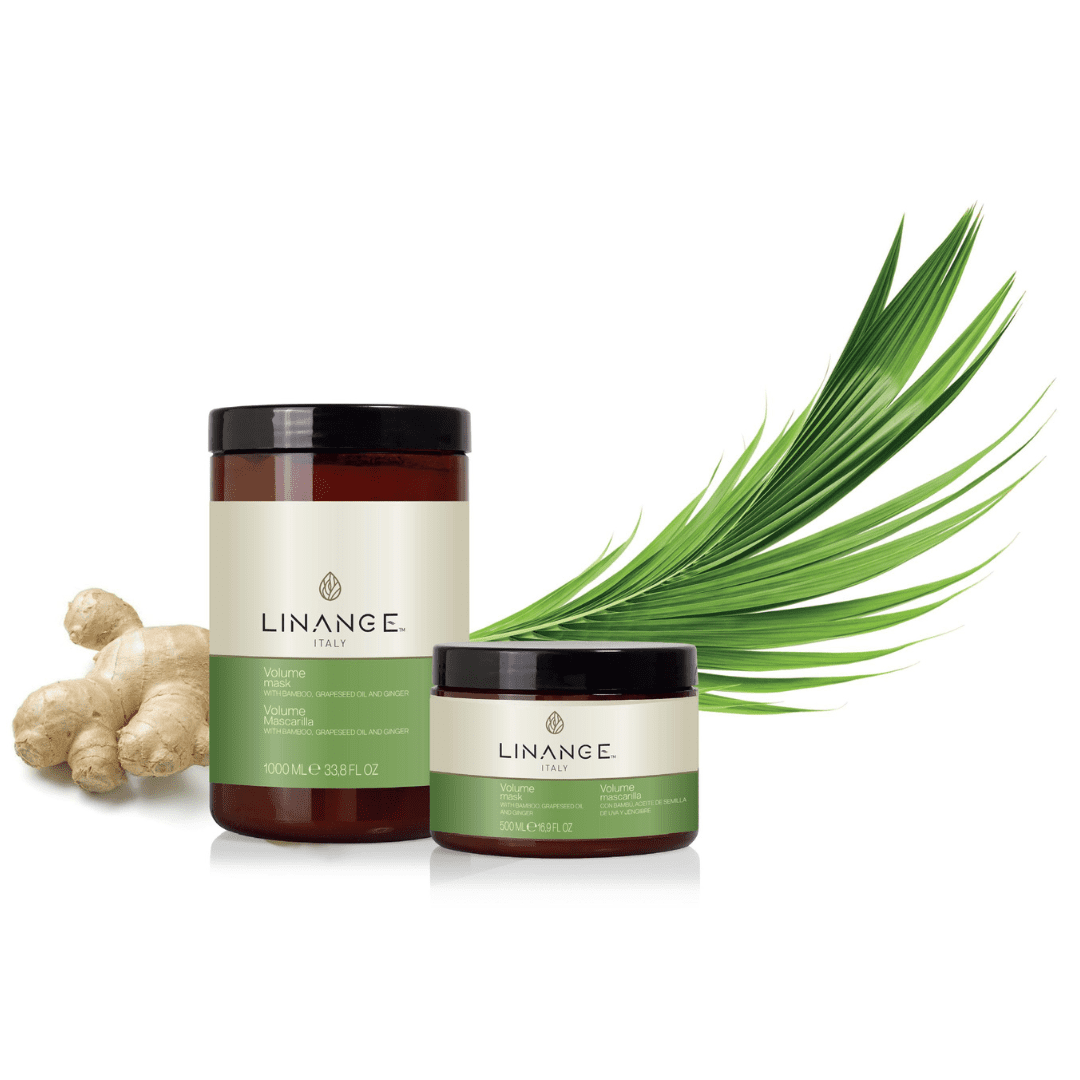 Linange Volume Mask with Bamboo, Grapeseed Oil and Ginger - 1000ML