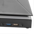 thumbnail image 2 of Console Cooling Fan 12W 3 Wind Speeds Touch Switch Adjustable Console Dust Proof Cooling Fan with LED Lights USB Ports Black, 2 of 4