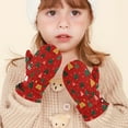 thumbnail image 5 of Christmas Tree Pattern Cold Weather Mittens Cozy Gloves with Adjustable Fit Perfect for Outdoor Fun, 5 of 7