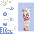 thumbnail image 3 of Hummingbird Gifts 30 Oz Tumbler with Top Handle and Flip Straw, Colorful Bird Stainless Steel Insulated Water Bottle Cup, Pets Lover Birthday Gifts for Women Men, 3 of 6