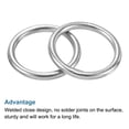 thumbnail image 5 of 20mmx26mm Dia 304 Stainless Steel O Ring Seamless Welded O-Ring for DIY 10 Pack, 5 of 5