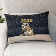 thumbnail image 2 of Happy New Year Pomeranian Welcome 2025 Balloon Firework Party Quilt Pillowcase Pom Dog Lover Gifts Throw Pillow Cover Bed Home Decor - 01014, 2 of 5