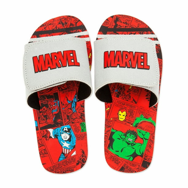 Disney Store Marvel Avengers Flip Flops Sandals Shoes Boy Size 11/12 ...