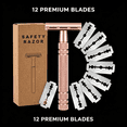 thumbnail image 4 of EXLEAF 2026 New Razors for Men,Classic Razor Design Safety Razor,Double-Sided Blade Precise Shaving Single Blade Razor,Style1 for Daily Shaving, Facial Grooming, Smooth Finish, Sensitive Skin Care, 4 of 6
