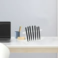 thumbnail image 3 of FOMIYES Transparent Acrylic Pen Holder for Desk Keeps Your Office Space Organized 4.7x2.8x3.1 Inches, 3 of 8