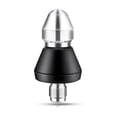 thumbnail image 1 of Stainless Steel High-Pressure Sewer Jet Nozzle with 1 Front & 6 Rear Jets, 1/4 Inch Quick Connect, Efficient Clog Remover for Pipes, Short Bullet Design, Rust-Resistant Drain Cleaning Tool, 1 of 6