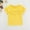 Yellow, variant on Spazoro Toddler Girls Boys T-Shirts Tees, Short Sleeve Casual Solid Crew Neck Breathable Summer Tops for Kids Unisex Beige Size 3 T