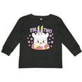 thumbnail image 3 of Inktastic I'm Two with Flowers and Cute Llama Cake Girls Long Sleeve Toddler T-Shirt, 3 of 5
