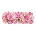 thumbnail image 1 of Panel de flores artificiales Macarena para centros de mesa de boda Rosa oscuro Fila de flores de boda, 1 of 8