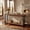 Dark Brown & Black, variant on Finmind 63" Solid Wood Live-Edge Console Table, Farmhouse Narrow Sofa Table with Metal Legs, 2-Tier Entryway Table for Behind Couch, Foyer & Living Room, Dark Brown