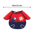 thumbnail image 2 of Xihbxyly Babero Antimanchas Sprout Baby, Diseño de Manga Larga con Recogedor de Comida, Tejido de Poliéster Fácil de Limpiar, Ideal para Comer y Actividades Al Aire Libre, Lavable a Máquina, Talla Ún, 2 of 4