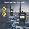 thumbnail image 2 of Walkie Talkies Retevis RT86S con micrófono de hombro (2da generación RT86), paquete de 4, 2 of 9