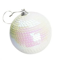 Christmas Ornaments Christmas Sequin Glitter Baubles Balls Xmas Tree Ornament Decoration 8CM for Xmas Tree Craft Gifts for Home Holiday Wedding Party Decorations
