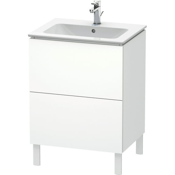 Duravit Lc6625 L-Cube 19" Single Wall Mounted Vanity Cabinet - White