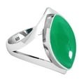 thumbnail image 3 of 925 Sterling Silver Women Jewelry Natural Green Onyx Ring, 3 of 9