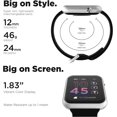 thumbnail image 2 of iTouch Air 4 Smartwatch: Silver Case With Black Silicone Strap 46mm, 2 of 6