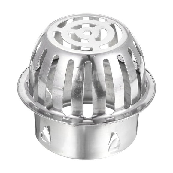 Uxcell Gutter Guard Filter, 4.5 Inch Stainless Steel Downspout Guard Filter Strainer for Stops Leaves Blockage