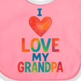 thumbnail image 4 of Inktastic I Love My Grandpa Boys or Girls Baby Bib, 4 of 4