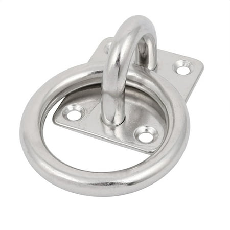 Unique Bargains 304 Stainless Steel 10mm Thick Square Sail Shade Pad Eye Plate Boat Loop w (Best Boat For The Great Loop)