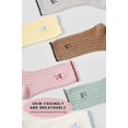 thumbnail image 2 of Toddler Girl Crew Socks Soft Breathable Ruffle Socks Moisture Wicking 3 Pairs, 2 of 6