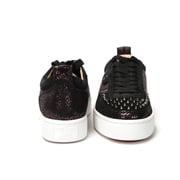 Christian Louboutin Version Black Happy Rui Spikes Flat Shoes/EU41/US8/Black